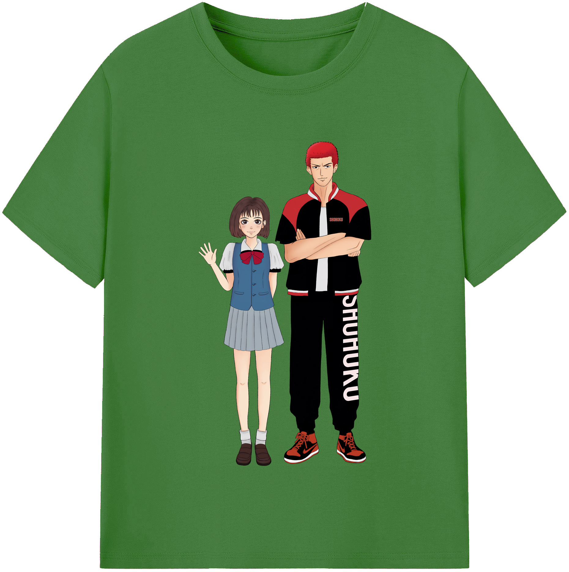 （画像用） SLAM DUNK／スラムダンク レディースカジュアルプリントTシャツ（綿100％）